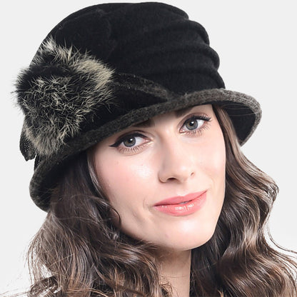 forbusite cloche winter hat women black