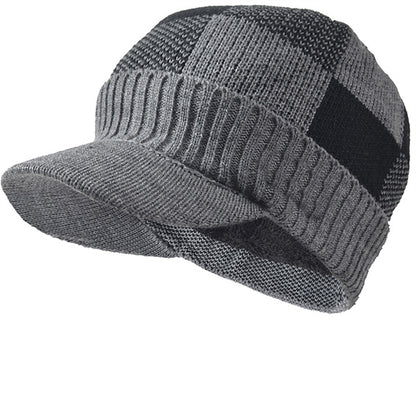 forbusite knit beanie with visor winter