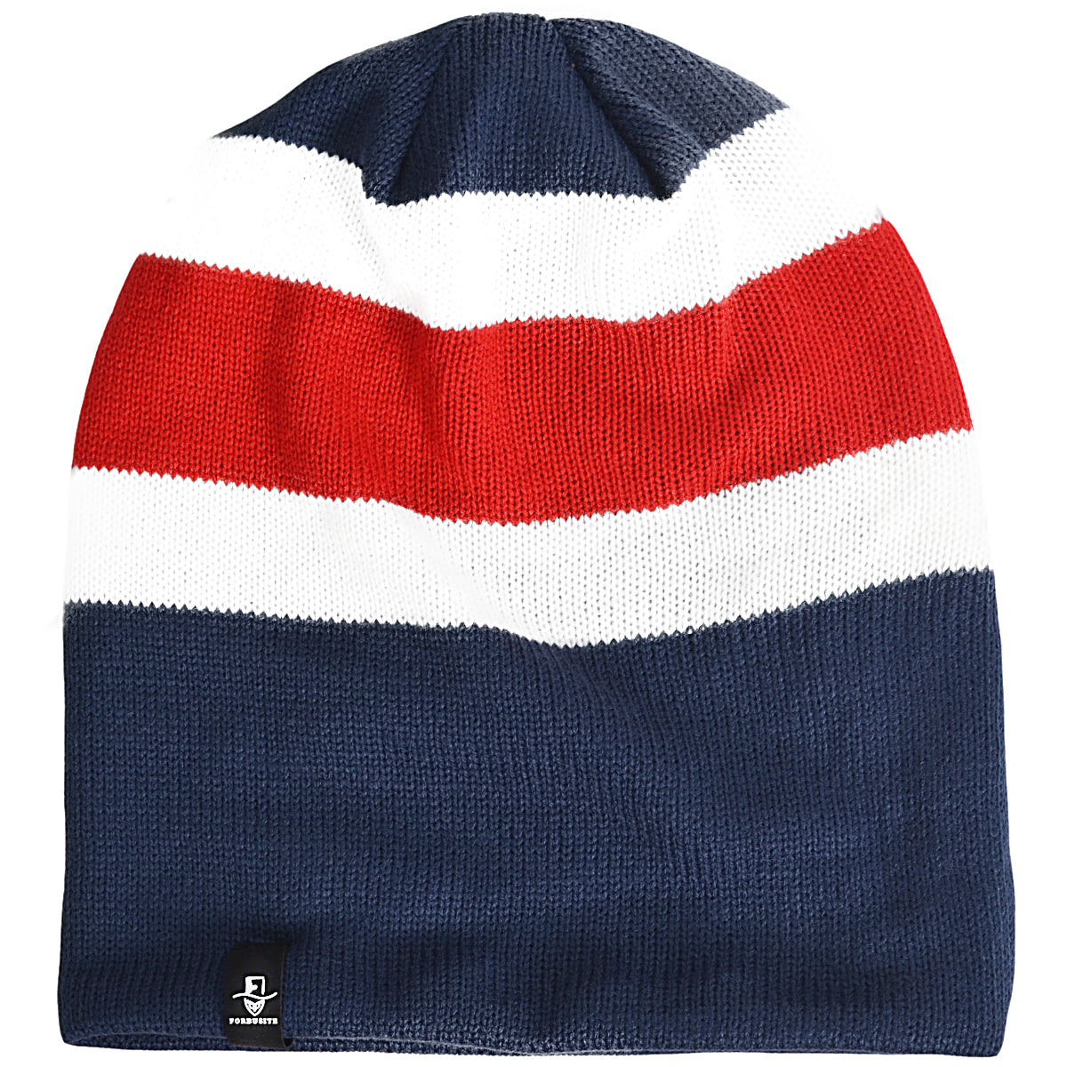 forbusite long beanie Navy/White/Red