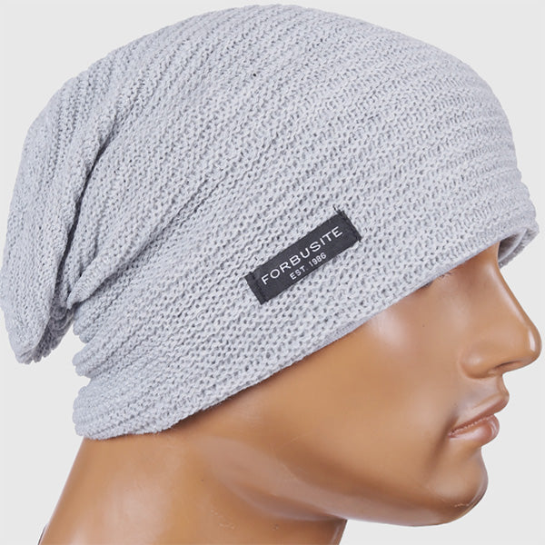 forbusite slouchy black beanie
