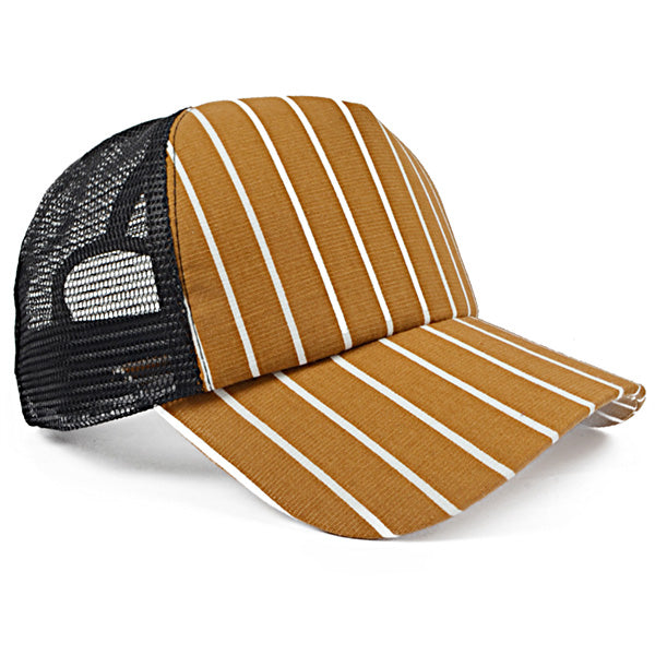forbusite Striped Mesh Trucker Hat 