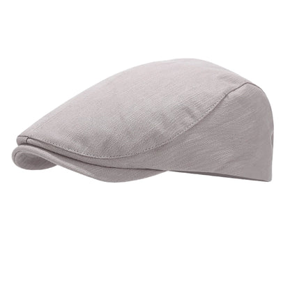 Gray flat cap with ivy design, adjustable for casual wear. A timeless accessory for daily outfits and street style.