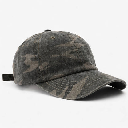 Stylish grey camo baseball cap, ideal for everyday wear, hiking, or casual street style.