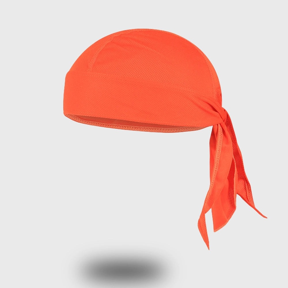 Lightweight athletic bandana in orange, ideal for gym and outdoor sports