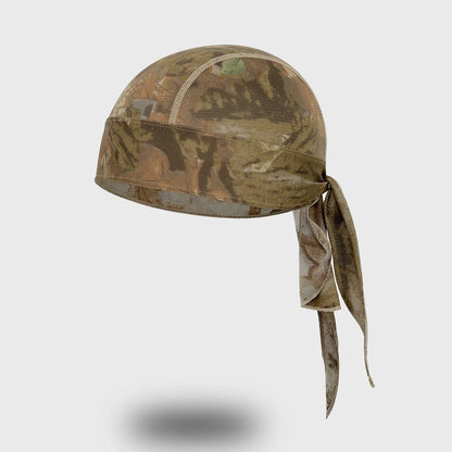 Camouflage headband for men, breathable mesh fabric, perfect for running, outdoor activities, and sports. Adjustable tie for a comfortable fit.