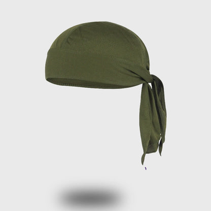 Green athletic headband, lightweight and breathable for running