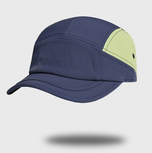 Lightweight outdoor sports cap with short brim, perfect for UV protection during hikes and outdoor activities