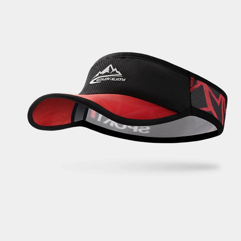 Outdoor sun visor cap for men and women, running visor hat with breathable fabric for sun protection.