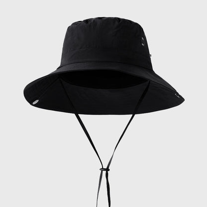 Black FORBUSITE Quick-Dry Bucket Hat with UV Protection for Performance Sports and Outdoor Adventures.