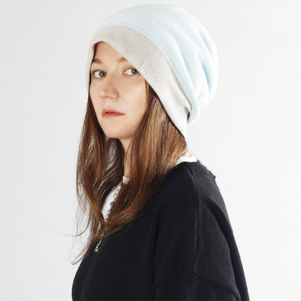 forbusite reversible beanie caps light blue