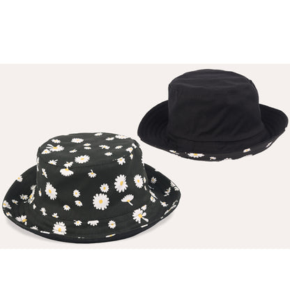 reversible bucket cap for men and women - Black Bucket Hat