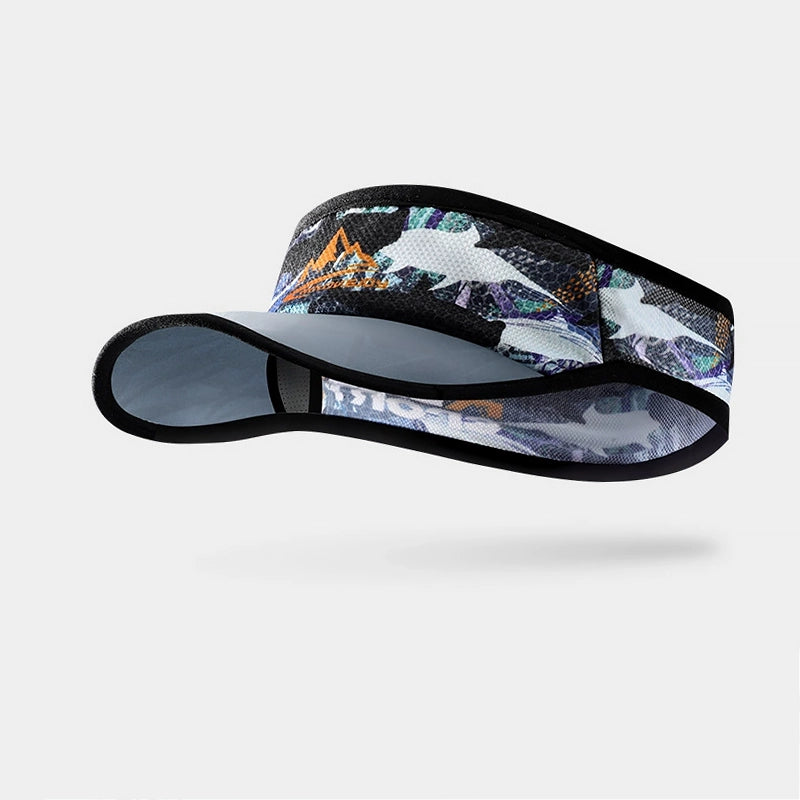 Lightweight running visor cap with UV protection, breathable fabric for comfort during sports activities.