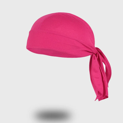 Sweat-absorbing sports headband in pink, designed for athletic workouts
