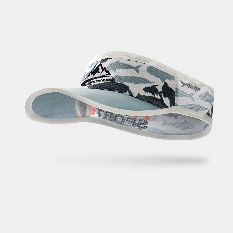 Unisex athletic visor hat, lightweight and breathable, ideal for running with sun protection.