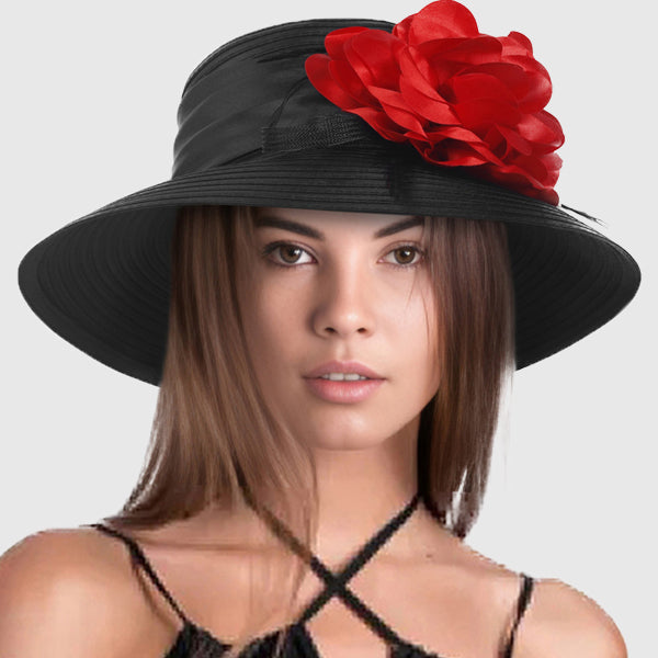 forbusite hats for church black with red