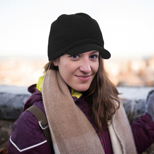women's visor beanie 