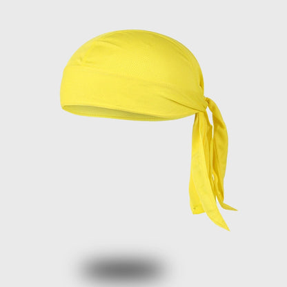 Women's sports bandana in yellow, perfect for running and fitness activities