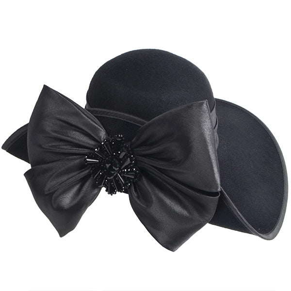 elegant winter hat women black