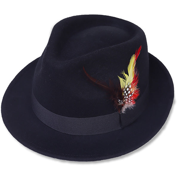 forbusite wool fedora for men black