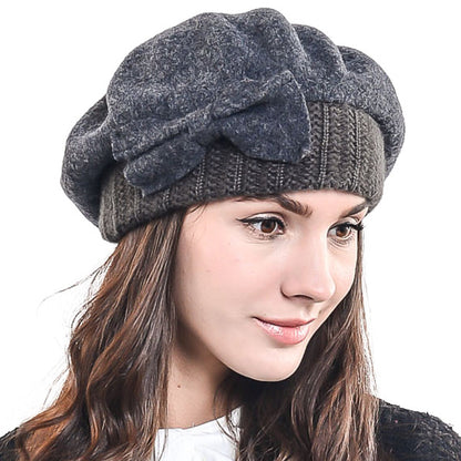 forbusite Women Winter Wool Beret 