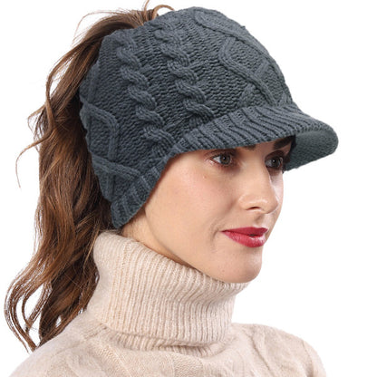forbusite cable beanie visor hat for women