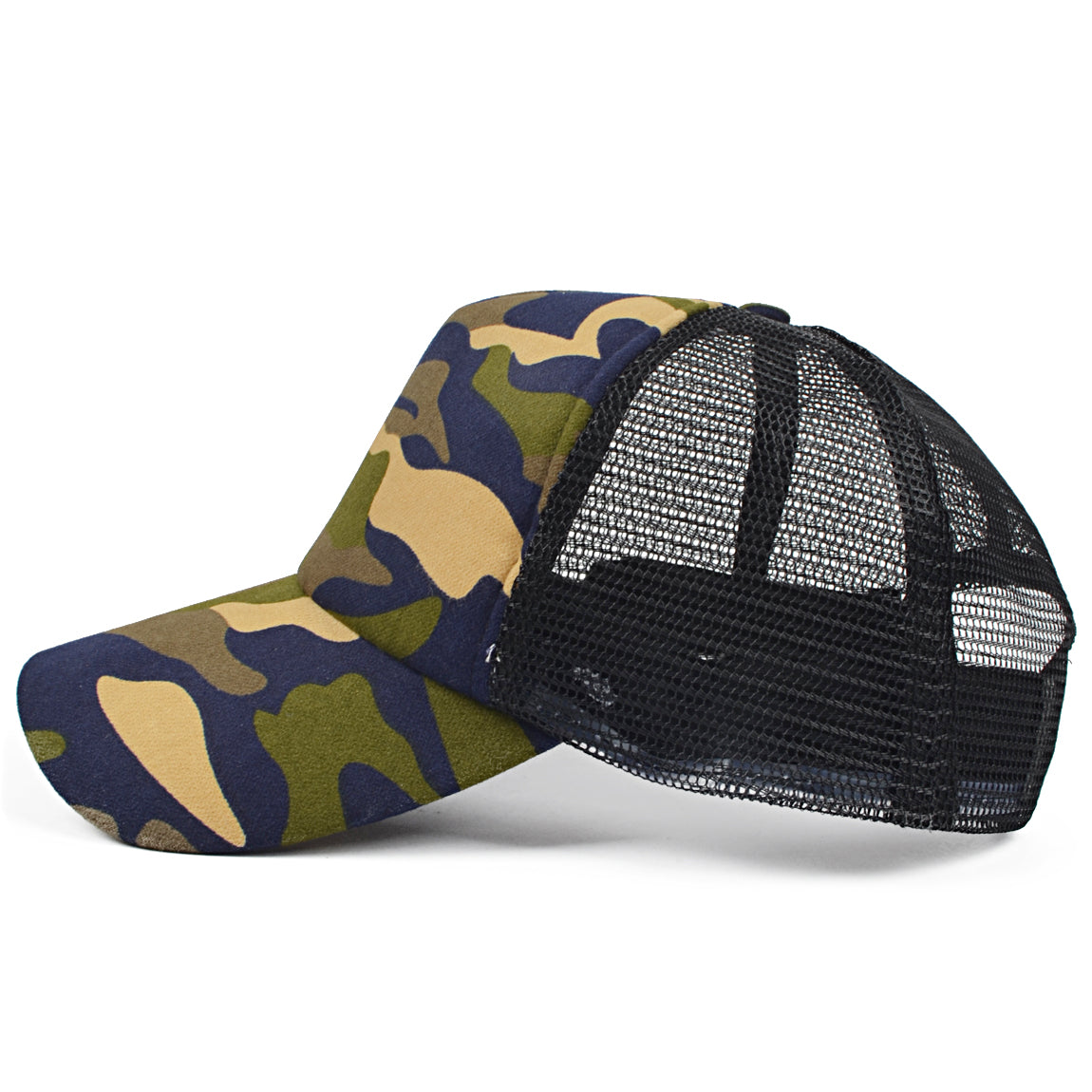 Unisex Classic Camo Curved Bill Snapback Mesh Trucker Hat A121 - forbusitehats