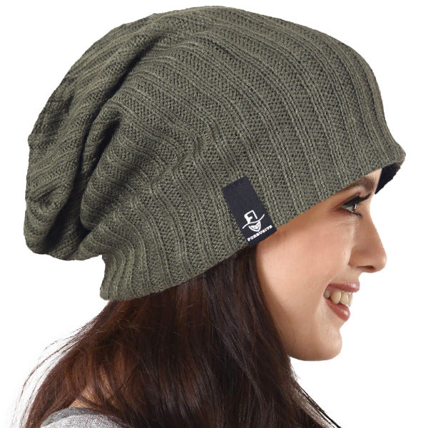 FORBUSITE Women Knit Long Slouchy Beanie Hat