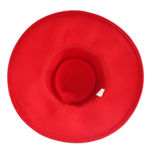 FORBUSITE Women Winter Hats with feather red