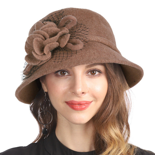 forbusite Women Vintage Floral Winter Cap 