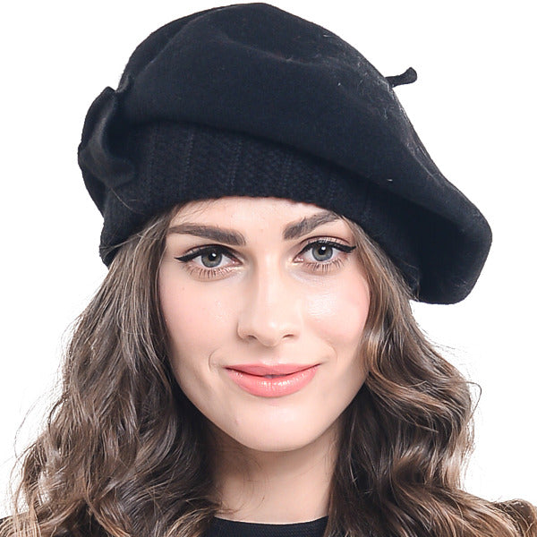 forbusite Women Wool Beret  Winter Hat 