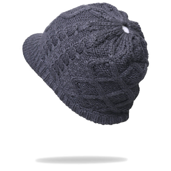 forbusite beanie visor fleece hat with ponytail hole
