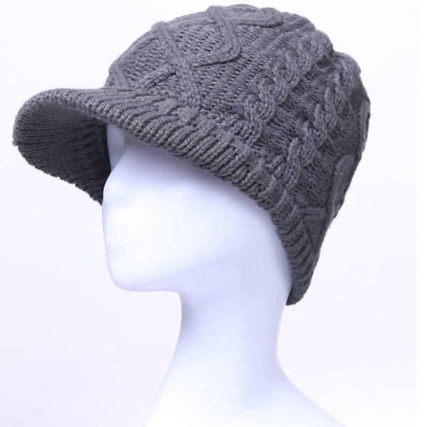 forbusite women visor beanie with bun hole