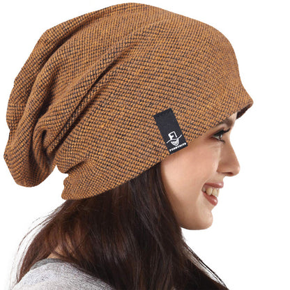 Slouchy Beanie Womens Brown Beanie Hat Women Jersey Oversized